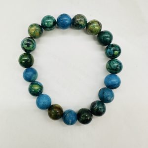 【肌容雪】鳳凰松石藍珠手串 編號B158