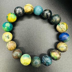 【肌容雪】鳳凰松石藍彩珠手串 編號B162