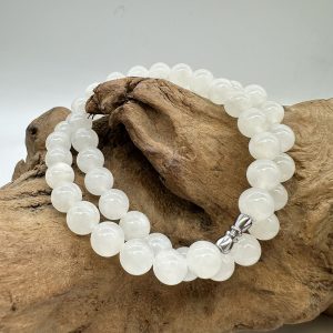 【肌容雪】和田玉珠鍊 編號B184